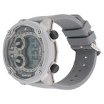 NP38045PP02 DIGITALGREY DIAL SILICONE STRAP WATCH