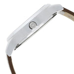 NR38051SL06 White Dial Leather Strap Watch for Guys