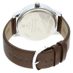 NR38051SL06 White Dial Leather Strap Watch for Guys