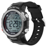 NR38068PP01 Digital Grey Dial Silicone Strap Watch for Guys