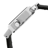 NP6015SL02 Black Dial Leather Strap Watch for Girls