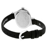 NP6015SL02 Black Dial Leather Strap Watch for Girls