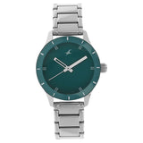NR6078SM01 Blue Dial Stainless Steel Strap Watch for Girls