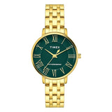 Timex Green Dial with Roman Numbers Women's Astrological Watch - TWEL19106