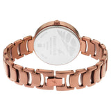 NR6216QM01 Analog with Date Beige Dial Stainless Steel Strap Watch for Girls