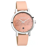 NR6222SL03 FASTRACK GOLD DIAL LEATHER STRAP WATCH