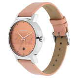 NR6222SL03 FASTRACK GOLD DIAL LEATHER STRAP WATCH