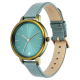 NR6234QL02 FASTRACK BLUE DIAL LEATHER STRAP WATCH