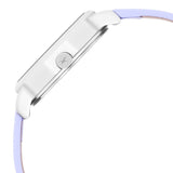 NR6259SL01 Analog Grey Dial Leather Strap Watch for Girls