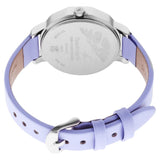 NR6259SL01 Analog Grey Dial Leather Strap Watch for Girls