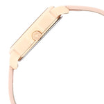 NS6259WL01 Analog Rose Gold Dial Leather Strap Watch for Girls