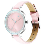 NR6266SL01 FASTRACK PINK DIAL LEATHER STRAP WATCH