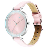 NR6266SL01 FASTRACK PINK DIAL LEATHER STRAP WATCH