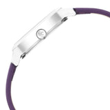 NR6267SL01  Analog Purple Dial Leather Strap Watch for Girls