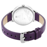 NR6267SL01  Analog Purple Dial Leather Strap Watch for Girls