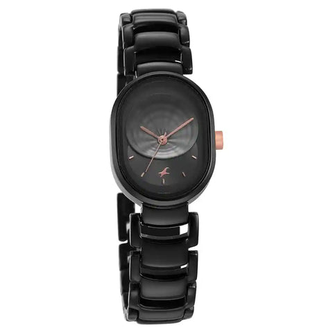 6274KM01 ANALOG BLACK DIAL WATCH FOR WOMEN