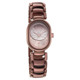NR6274QM01 Analog Brown Dial Metal Strap Watch for Girls