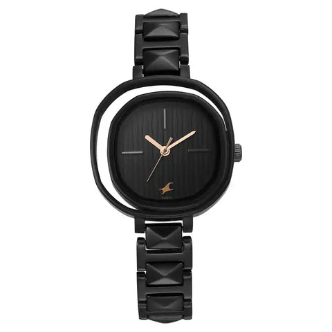 NS6276NM01 BLACK DIAL METAL STRAP WATCH FOR WOMENS