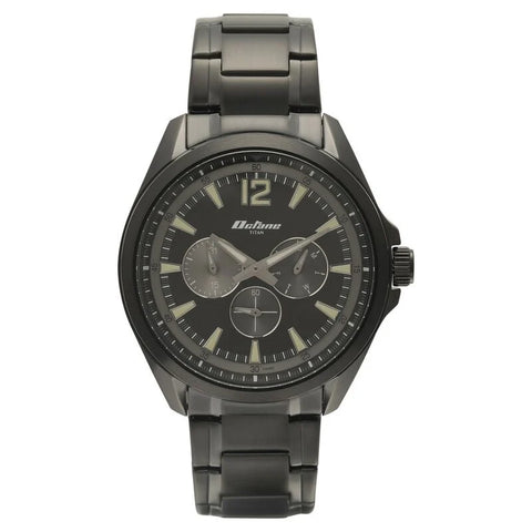 NS90124NM01 Titan Silver Dial Stainless Steel Strap Watch for Men