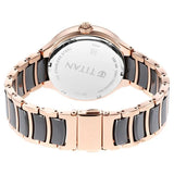 NU90148KD03 - Titan Ceramic Fusion Black Dial Rose Gold Watch