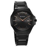 90167NM01 - Titan Classic Slim Black Dial Watch