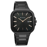 90176NM01 - Titan Classique Slim Black Dial Watch