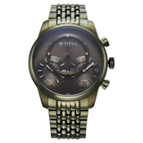 NU90179QM01 - Titan Micromotors 2nd Sub-Dial Olive Dial Watch