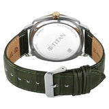 90189BL01 - Titan Classique Suave Green Dial Watch