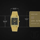 NU9151YM05 - Titan Black Dial Metal Strap watch