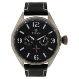 9366NL01 - Titan Analog Black Dial Watch