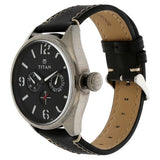 9366NL01 - Titan Analog Black Dial Watch