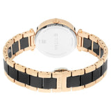NQ95061WD03 Titan Quartz Analog Black Dial Ceramic Strap Watch for Women