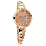 NS95121WM01 Titan Raga Facets Rose Gold Dial Women Watch With Stainless Steel Strap