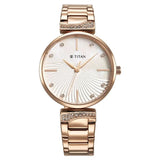 NT95237WM01 - Titan Purple Style Up Mother Of Pearl Dial Watch