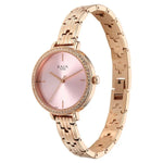 95286WM01 Titan Raga  Pink Dial Metal Strap Watch for Women