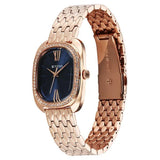 NU95317WM01 - Titan Glamour Blue Dial Rose Gold Watch