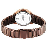 95326KM02 - Titan Glamour Brown Dial Watch