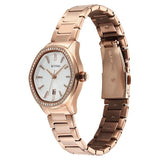 NU95326WM01 - Titan Glamour Silver Dial Rose Gold Watch