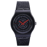 9915PP101 Analog Black Dial Silicone Strap Unisex Watch