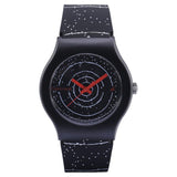 9915PP101 Analog Black Dial Silicone Strap Unisex Watch