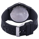 9915PP101 Analog Black Dial Silicone Strap Unisex Watch