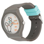 9915PP71 Grey Dial Silicone Strap Unisex Watch