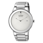 AU106051A Citizen Analog White Dial Men's Watch