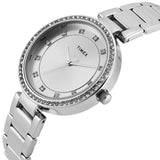 Timex Quartz Silver Round Dial Analog Women's Watch TWEL18730