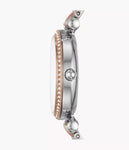 Fossil Womens White Dial Metallic Analogue Watch - ES4649I