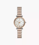 Fossil Womens White Dial Metallic Analogue Watch - ES4649I