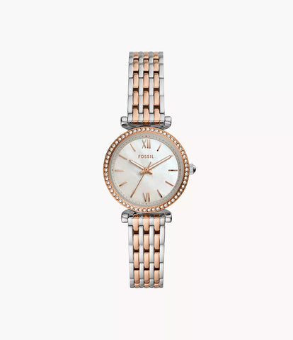 Fossil Womens White Dial Metallic Analogue Watch - ES4649I