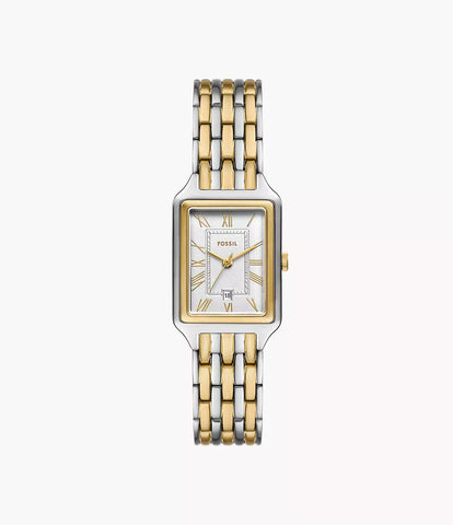ES5368I Raquel Three-Hand Date Two-Tone Stainless Steel Watch