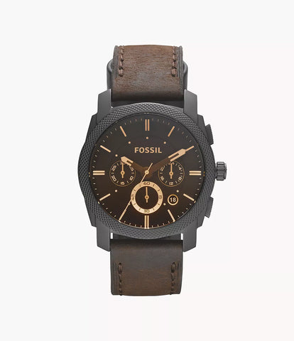 FS4656I FOSSIL Chronograph Brown Leather Watch For men