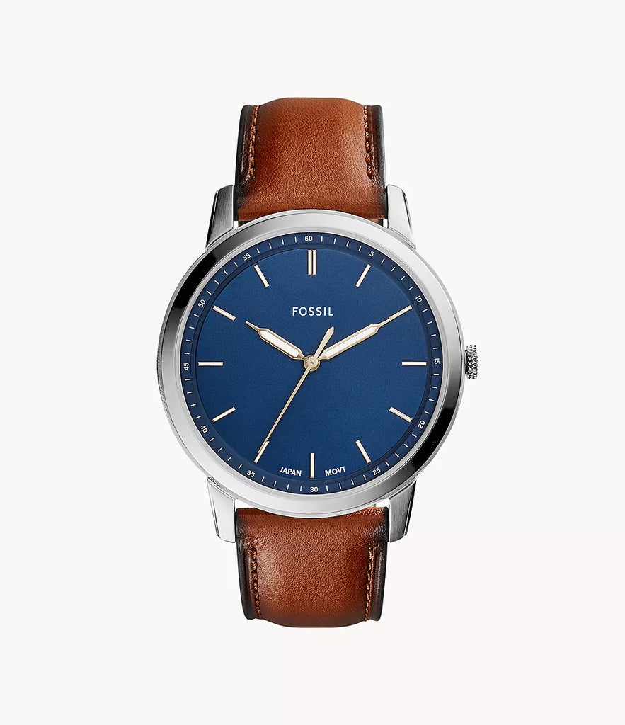 Fossil analog blue dial men's watch deals